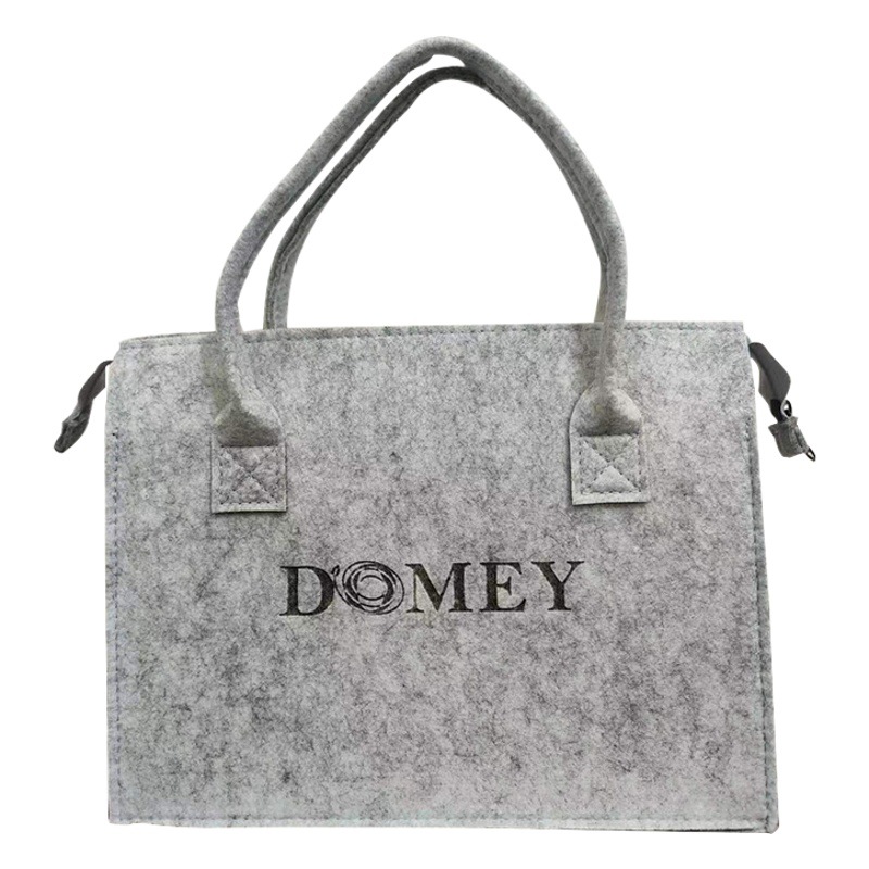 New portable felt bag thickened large capacity Tongle storage bag ins wind zipper felt bag manufacturers wholesale