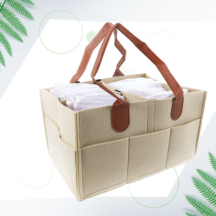 Picture of Diaper Storage Bag for Mothers and Babies, Travel Felt Bag with Custom Logo, Essential for Travel