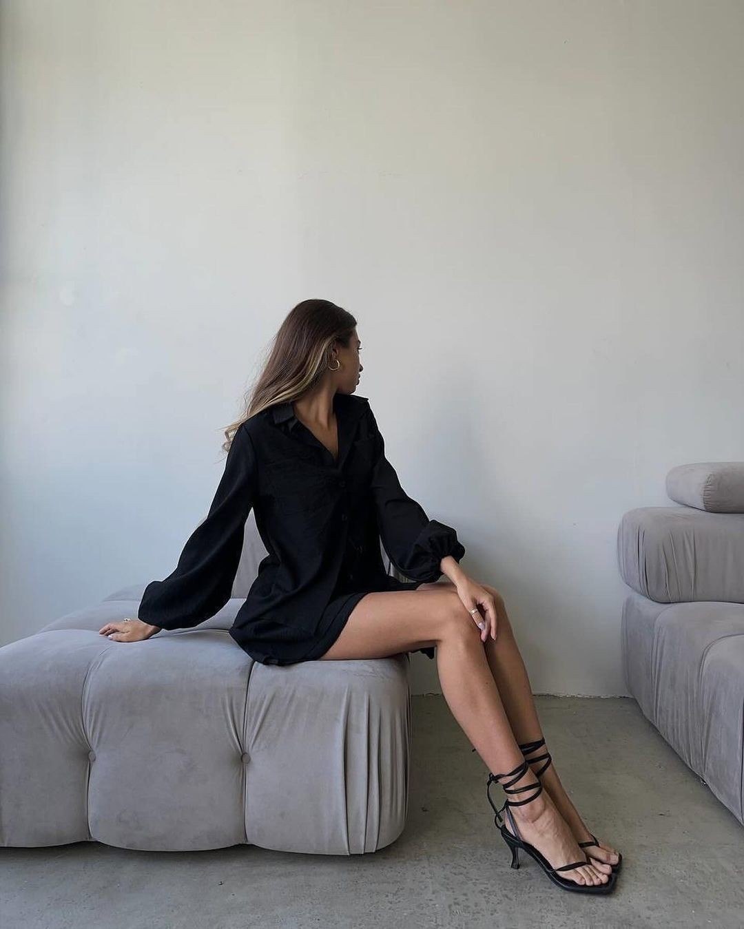Picture of 2024 Summer European and American Women's Clothing Amazon Cross-border Long-sleeved Top Ruffled Shorts Casual Fashion Suit Women