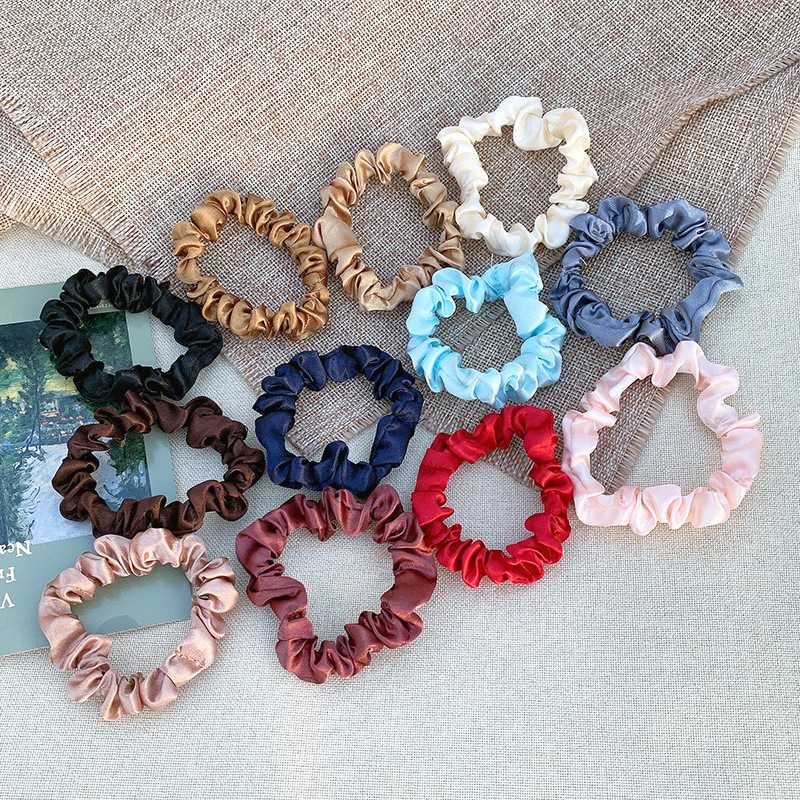 Picture of Cross-border large intestine ring hair ring South Korea knot east ins solid color net red hair rope simple hair accessories factory wholesale