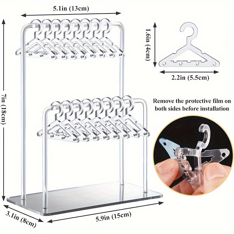 Picture of Cross-border Hanging Personalized Earring Holder Acrylic Costume Frame Earrings Storage Display Rack