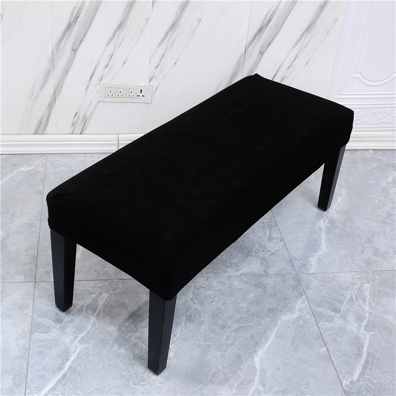 Picture of Elastic Household Long Bench Cover Corn Plaid Thickened Piano Cover Makeup Stool Cover Shoe Changing Stool Cover