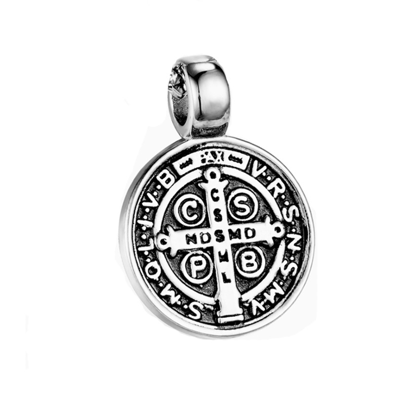 Picture of Foreign Trade Jewelry Stainless Steel Cross Religious Necklace Exwdriver Saint Brand Titanium Steel Pendant Pendant One Piece Generation