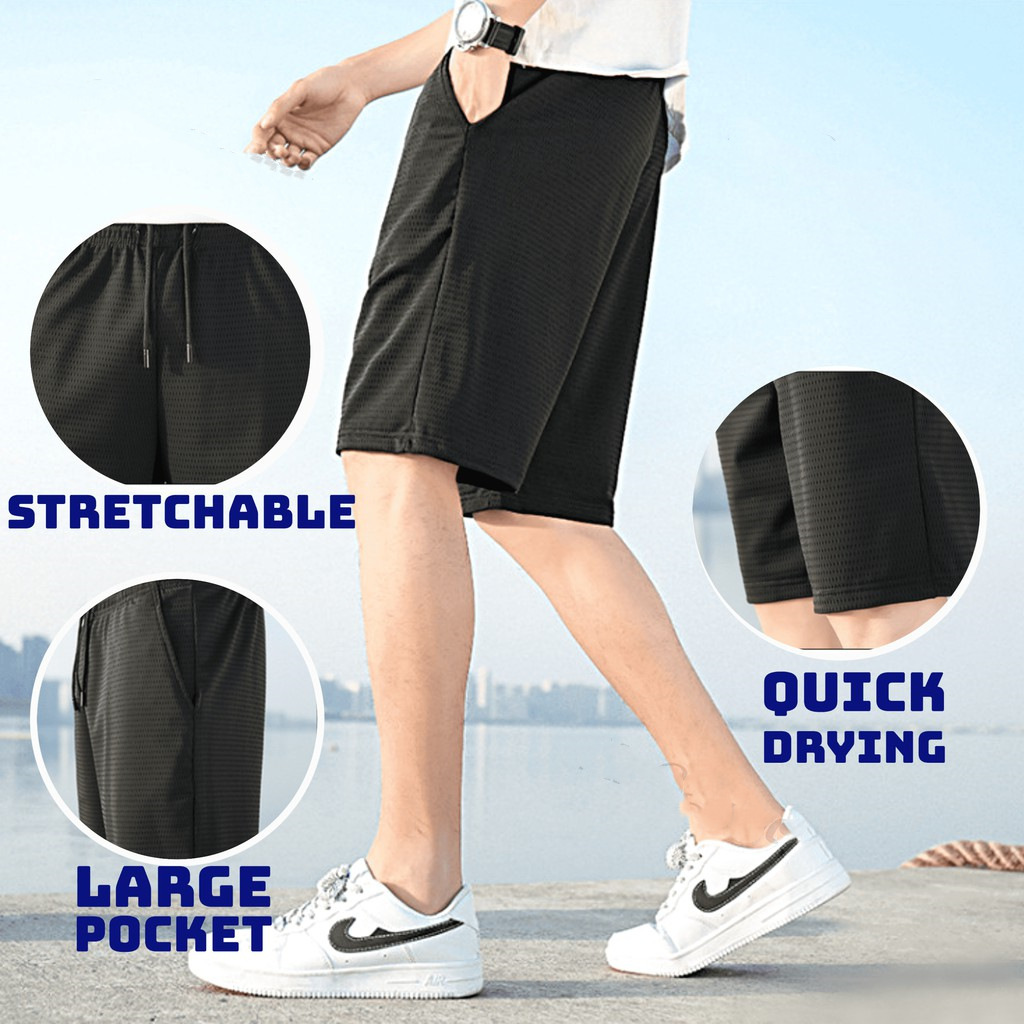 Summer Shorts Men's Large Size Loose Casual Pants Sports Quick-drying Mid-length Pants Thin Men's Pants All-match Cross-border Shorts