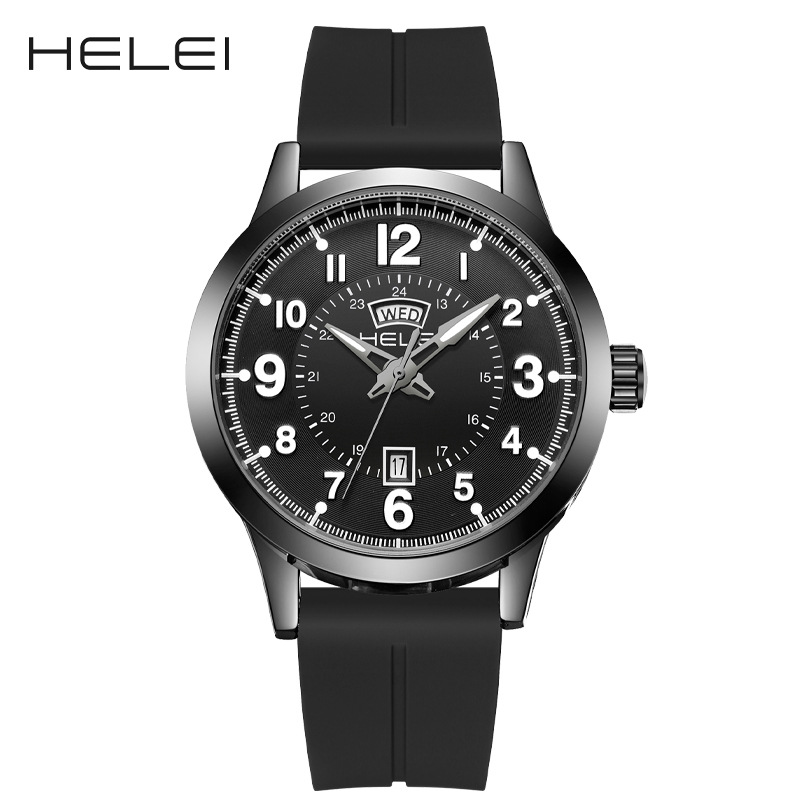 Picture of AliExpress HELEI original brand outdoor sports men's quartz watch waterproof wrist watch luminous a generation of hair