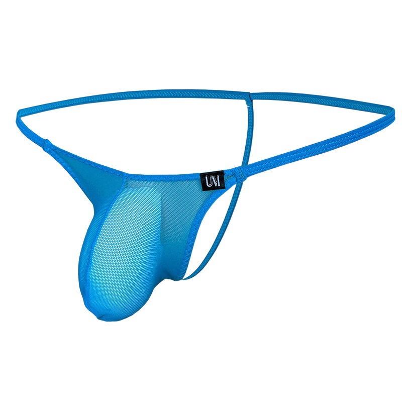 [Factory] Transparent mesh men's thong thin breathable stretch men's solid color underwear 8039