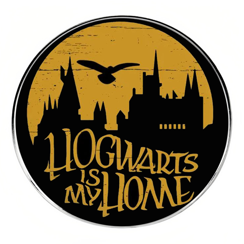 Hollsworth Is My Home Brooch, Magic Academy Pin, Metal Alloy Badge Accessories