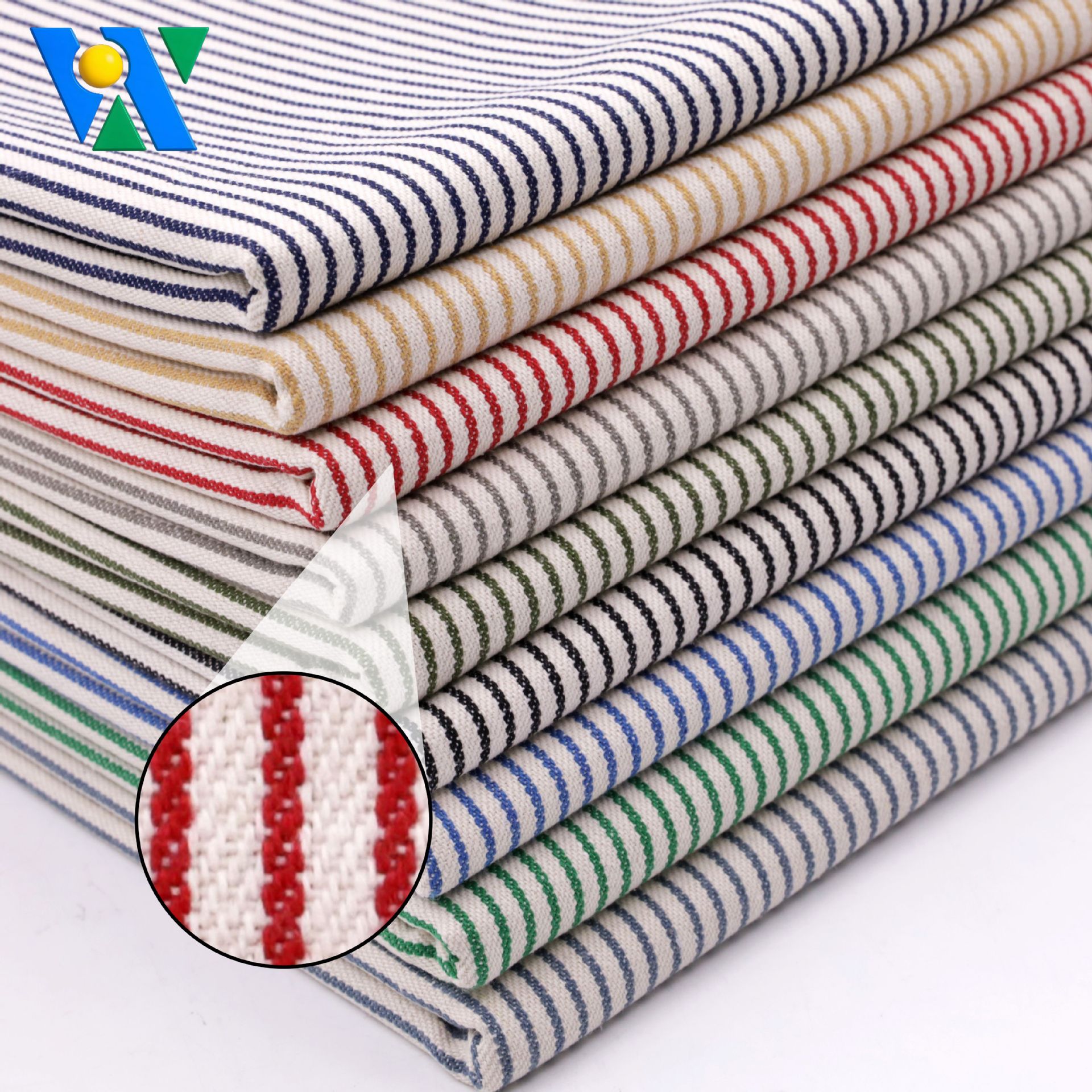 21 pieces of double-strand striped fabric, non-elastic pants, jackets, clothing, home fabrics, fine stripes, textured woven fabrics