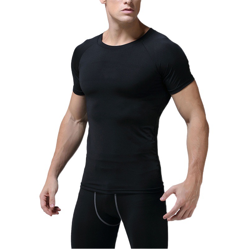 Picture of Summer Outdoor Basketball Running Training Tight Fitness Short-sleeved Quick-drying T-shirt Men's Quick-drying Top