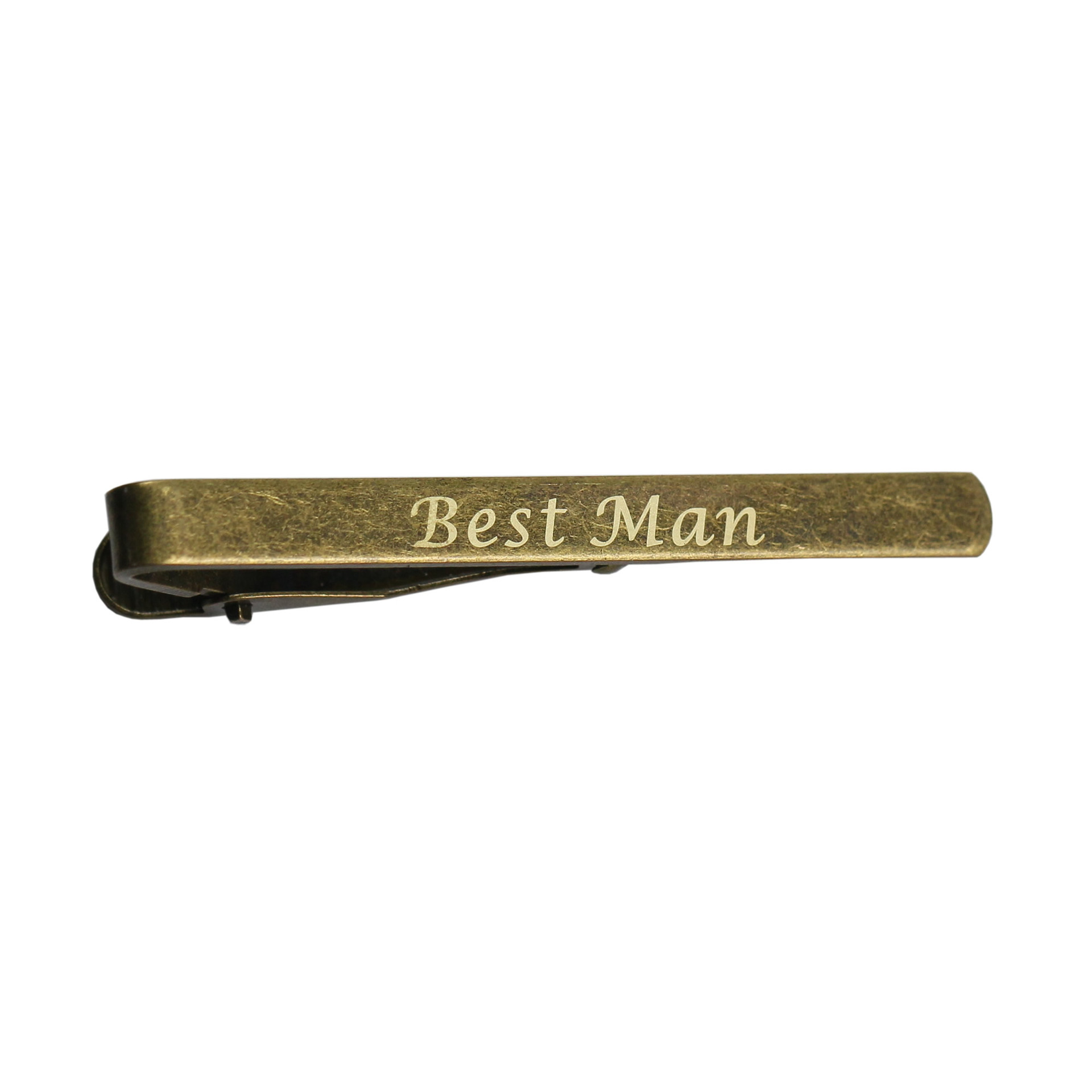 YB Yabong a lettering LOGO metal brass men's Guangzhou manufacturers a generation of spot tie clip