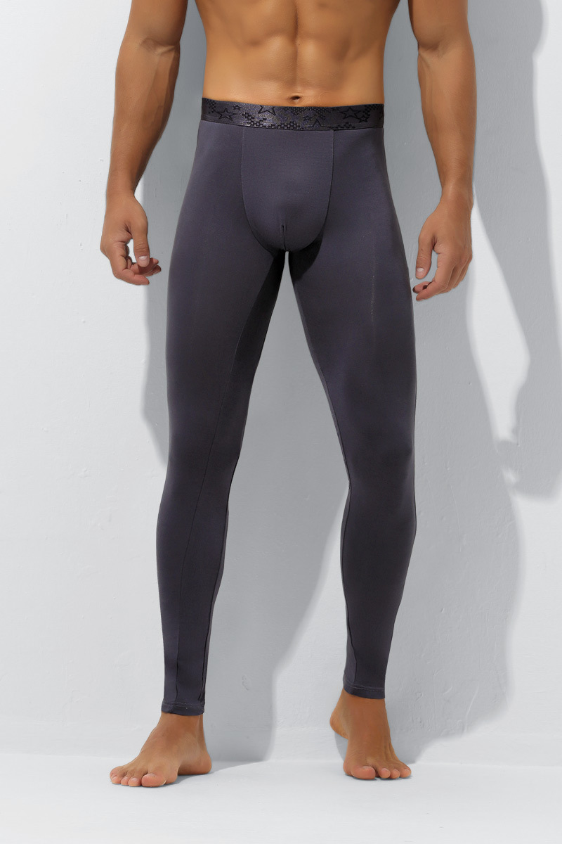 Picture of Men's Bullet Separate Autumn Pants Single Piece Leggings Underpants Antibacterial Inner Crotch Warm Pants Men's Thin Line Pants Underpants