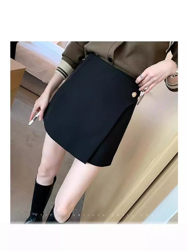 Shorts Women's 2024 Summer New High Waist Slimming Fashionable Korean Hot Pants A- word Loose Casual Wide-leg Pants Culottes