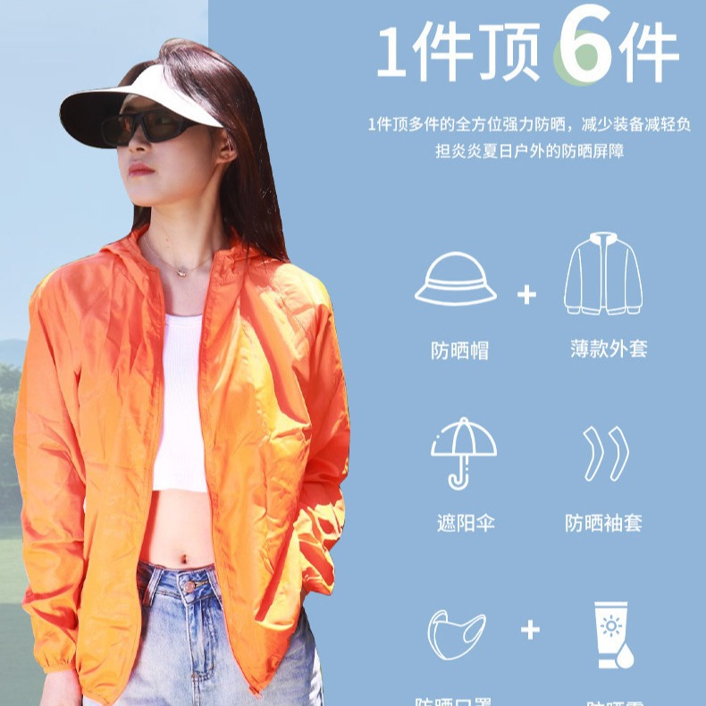 Picture of Carefully Selected Summer Breathable Sun Protection Clothing for Men and Women, Outdoor Anti-Uv Couple Clothing, Cycling, Mountaineering and Fishing Sun Protection Clothing