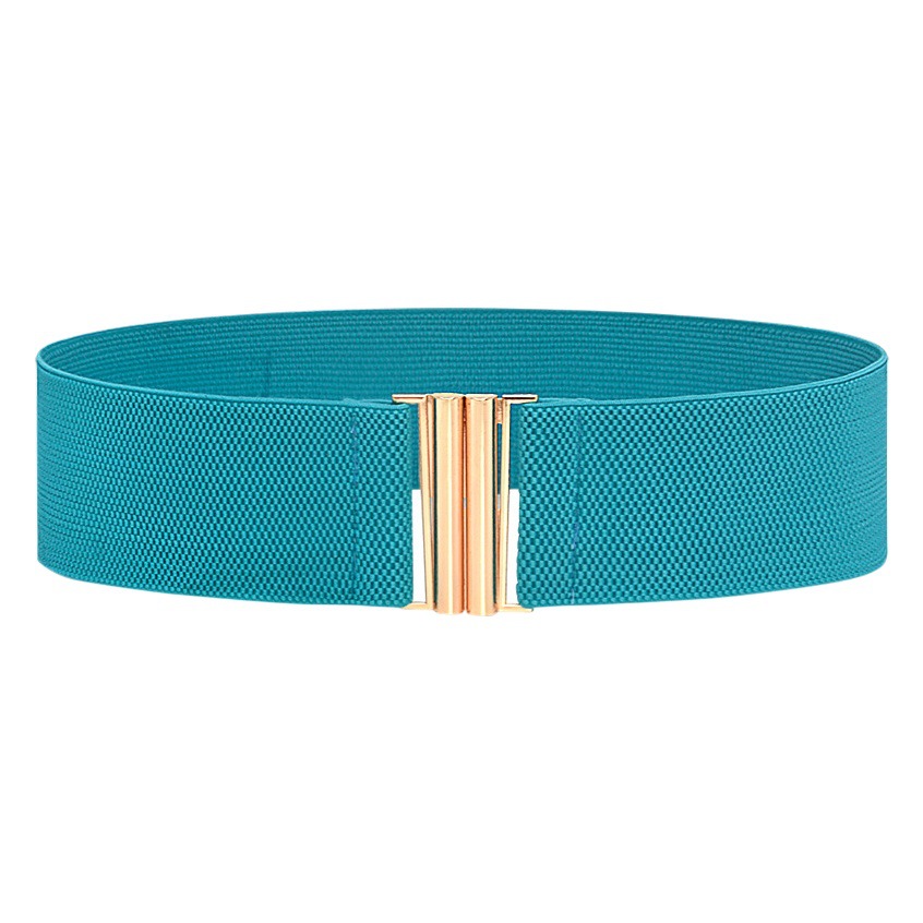 Four Seasons Casual Women's Elastic Stretch Waist Seal Matching Dress Fashion Rubber Belt New Decorative Belt