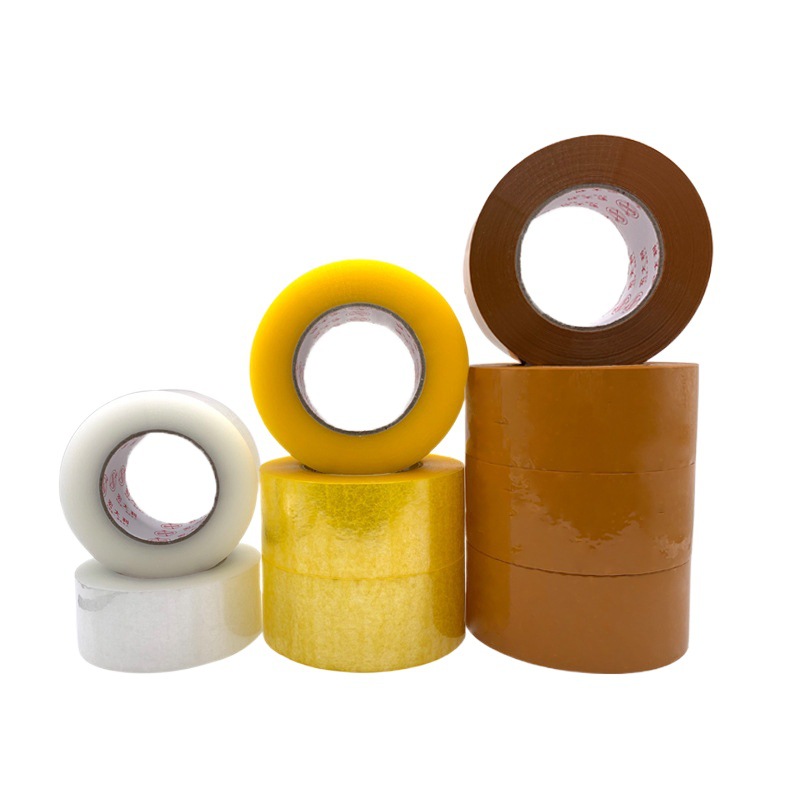 Factory wholesale large roll transparent tape 3cm thick express packing tape logistics sealing tape beige tape
