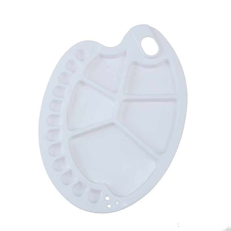 Picture of Basic Transparent Kidsren's Watercolor Supplies Pp Palette Student Painting Art Hand-Painted Plastic Paint Palette Palette