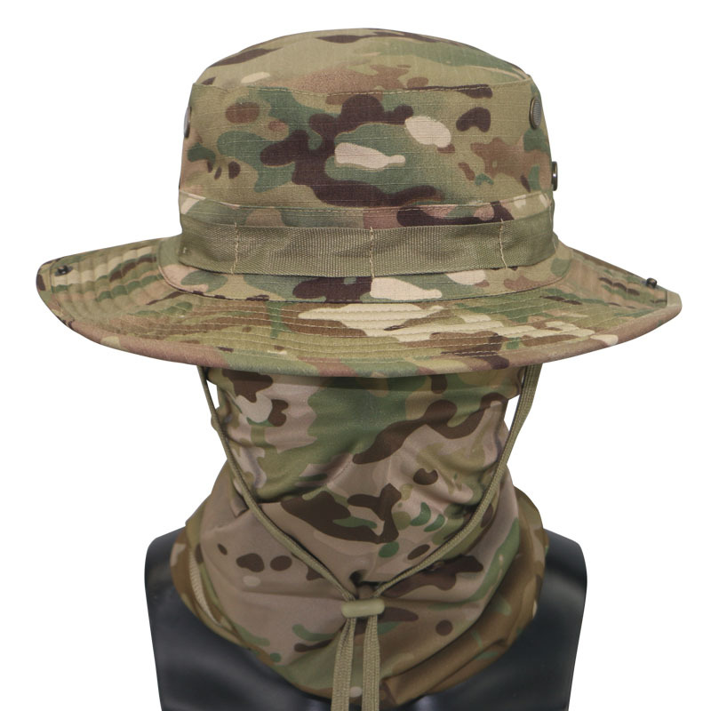 Summer Camouflage Tactical Beanie Hat Set Multi-Functional Magic Headscarf Fishing Hat Fisherman Hat Protective Breathable Sunshade