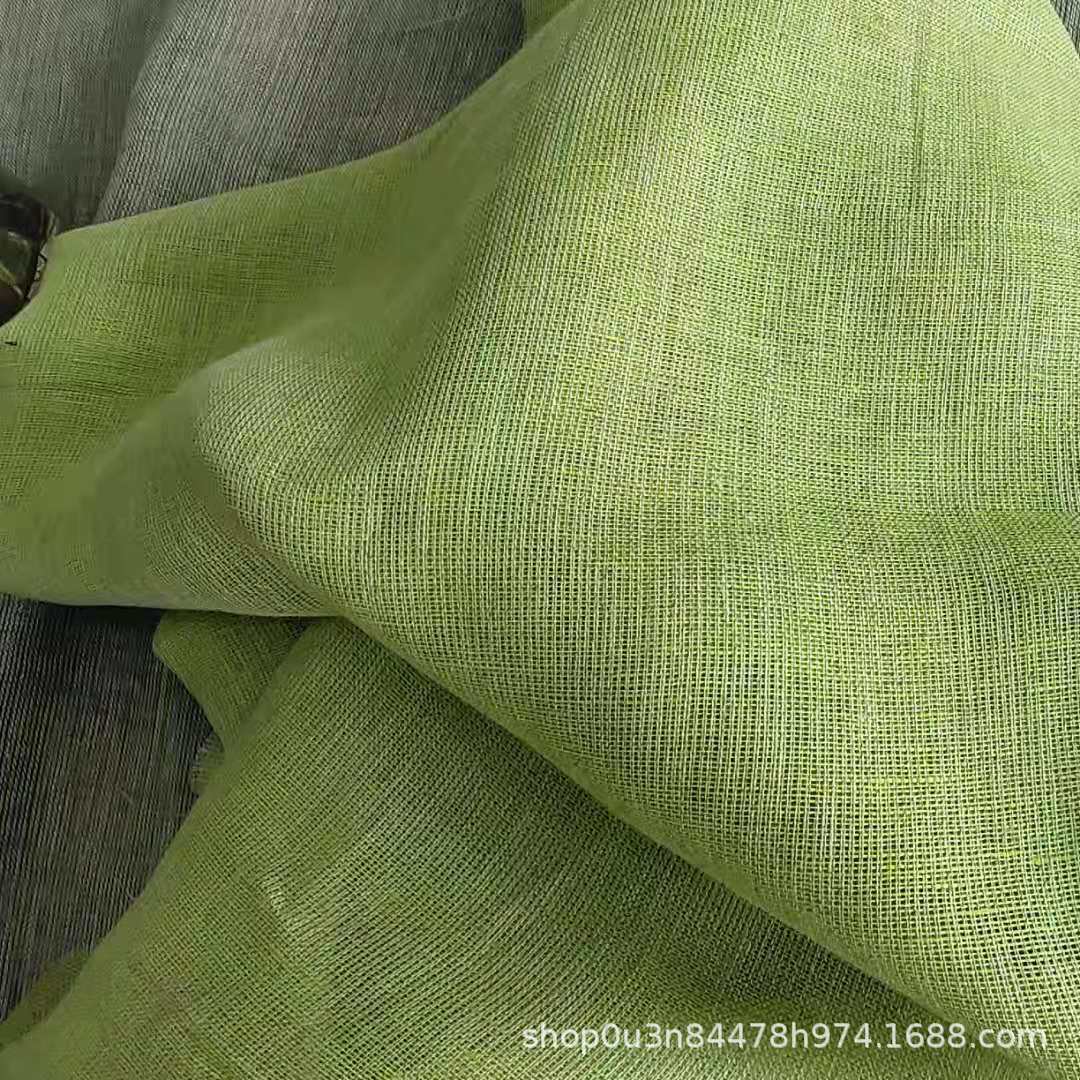 Picture of Pure Linen Yarn-dyed Rain Dew Window Screen Fabric French Linen Gauze Wide Fabric Wide Linen Window Screen Fabric