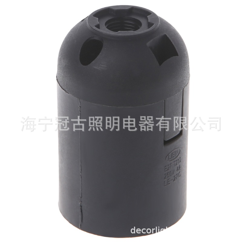 Picture of E27 plastic lamp holder holder cassette light body full teeth half teeth chandelier table lamp floor lamp wall lamp cap CE certification
