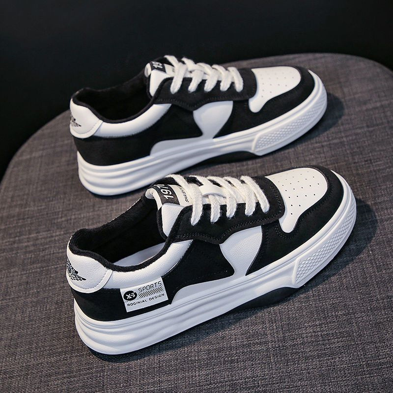 Popular thick-soled all-matching height increasing casual sneaker women's 2024 new niche ins All-matching white shoes women's sneakers