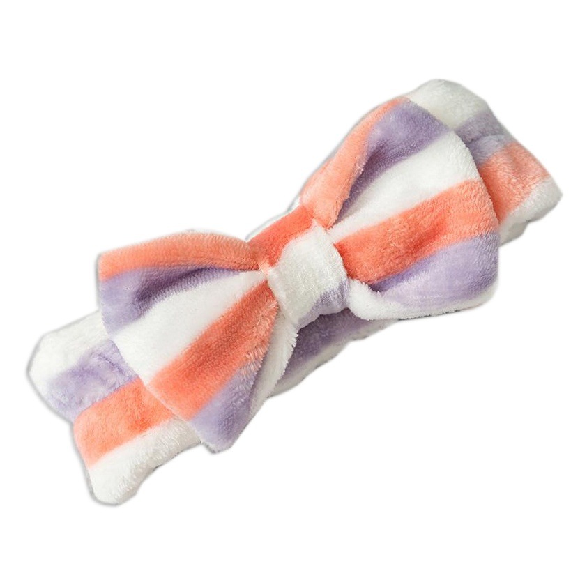 European and American Cross-Border Coral Velvet Headband Bow Plush Headband Headband Face Wash Cute Solid Color Headband Women's Accessories