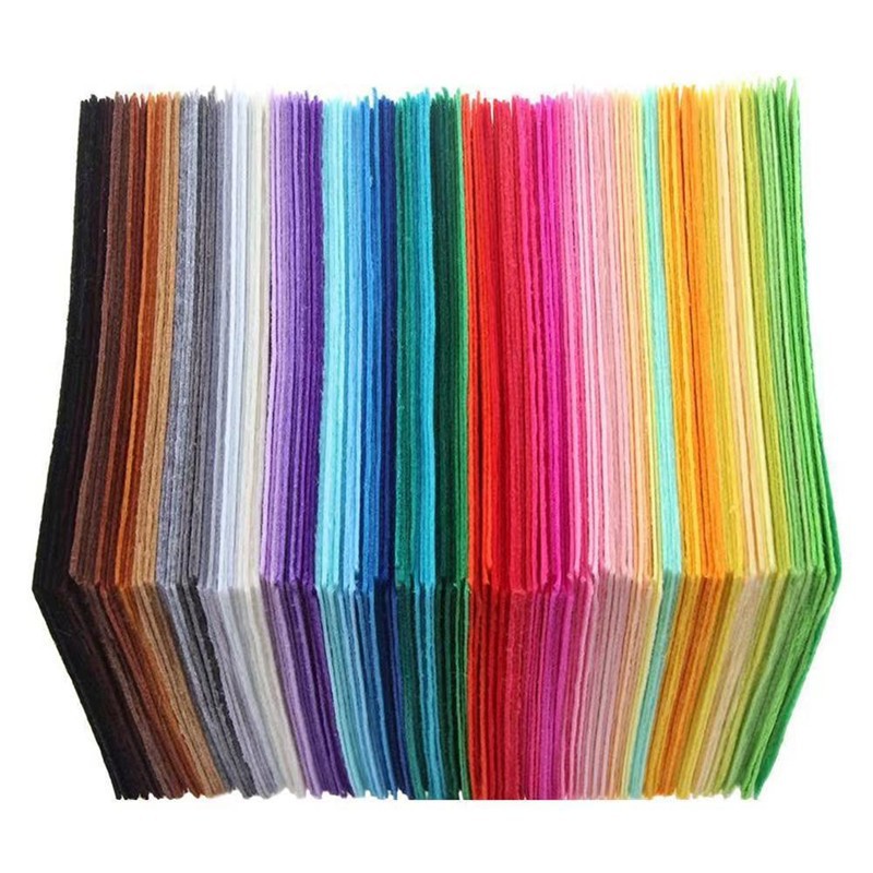 Picture of Wholesale non-woven DIY handmade kindergarten paper-cut material 1mm non-woven 20 color 40 color color felt cloth