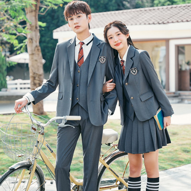 Picture of White shirt student college style female jk uniform suit suit kindergarten teacher campus uniform work clothes British style