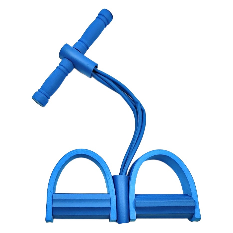 Four-tube pedal puller multifunctional four-strand yoga pull rope sit-up auxiliary household pedal abdominal health device