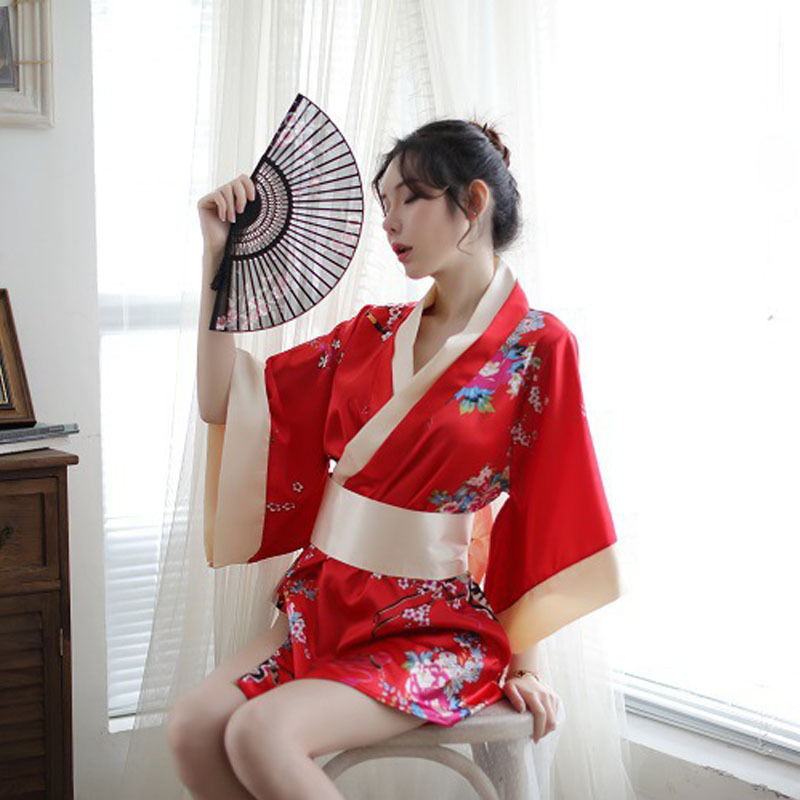 New Style Sexy Underwear Women's Japanese Kimono Game Sexy Uniform Temptation Suit Sexy Kimono One Piece