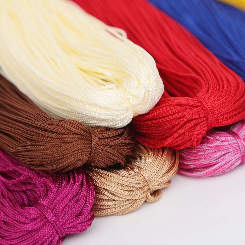 1mm fine ice silk thread fine hollow thread silk light handmade diy hook bag sandals woven spring and summer hat thread