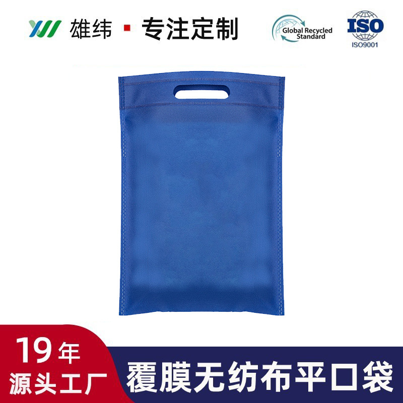 Laminated Non-Woven Flat Bags Perforated Bags Promotional Tote Bags Custom Flat Bags