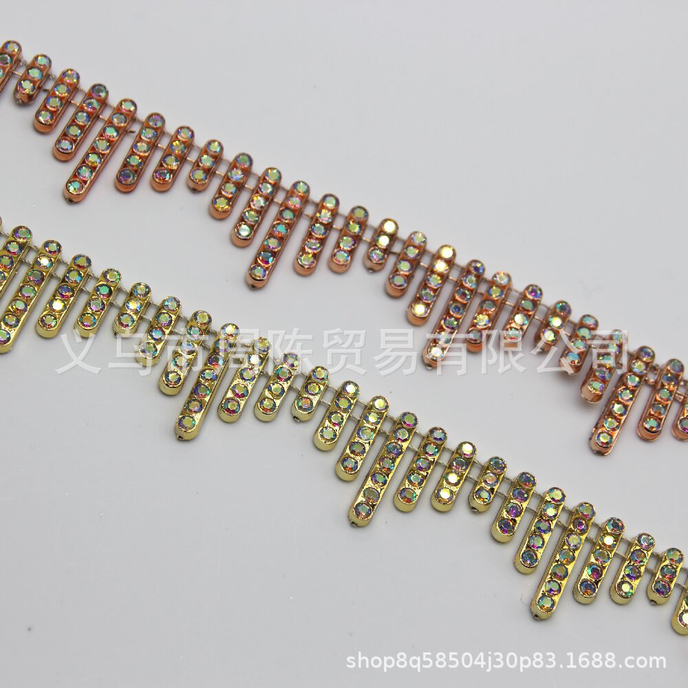 Picture of New factory hanging pendant rhinestone chain plastic chain dress performance costume shoes boots millinery clothing accessories