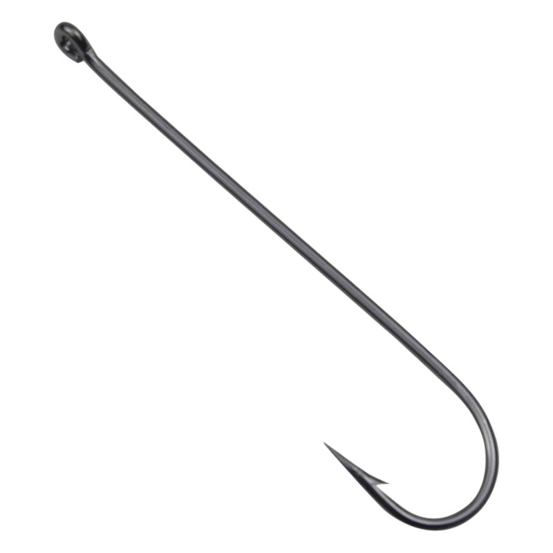 Carlisle Bulk Long Handle Hook Extra Long Tube Paid Sea Fishing Hook Barbed Diangle Eel Spanish Mackerel Pomfret Hook