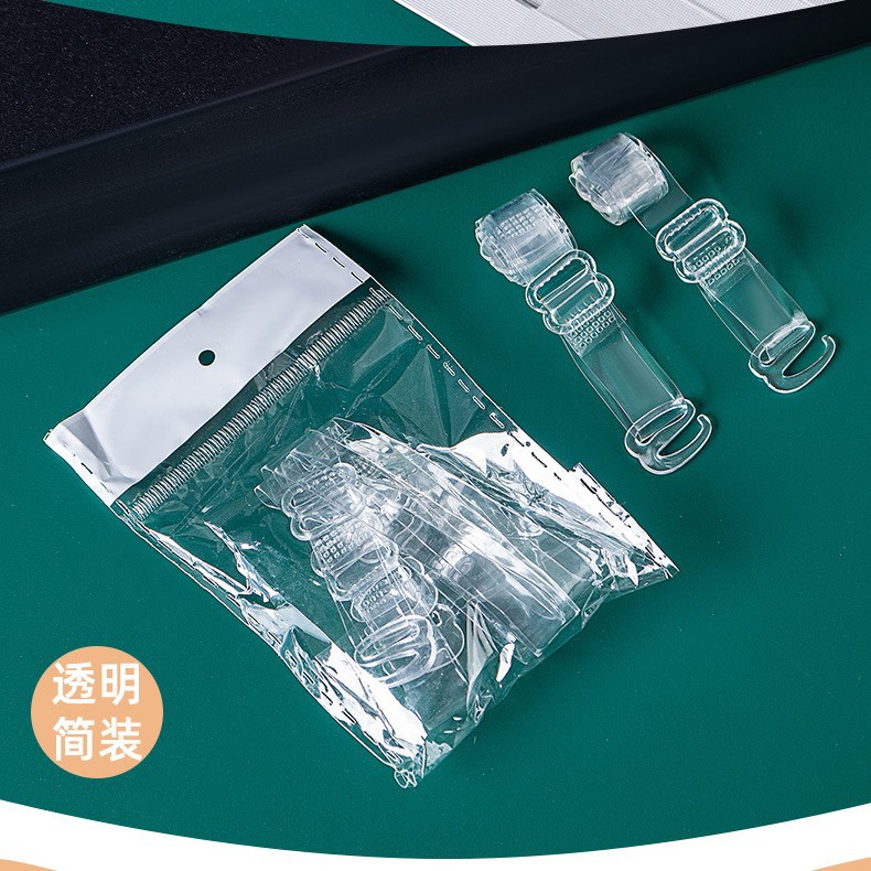 Picture of in stock universal widened transparent shoulder strap underwear invisible strap bra replacement non-slip crystal strap hook tube chest cross-border