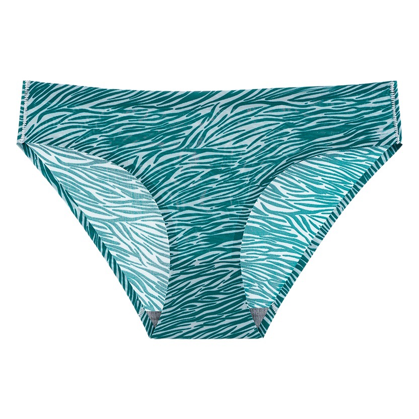 Amazon European and American Cross-Border Large Size Underwear for Women 100kg Printed Seamless Women's Underwear Women's Low-Waist Briefs