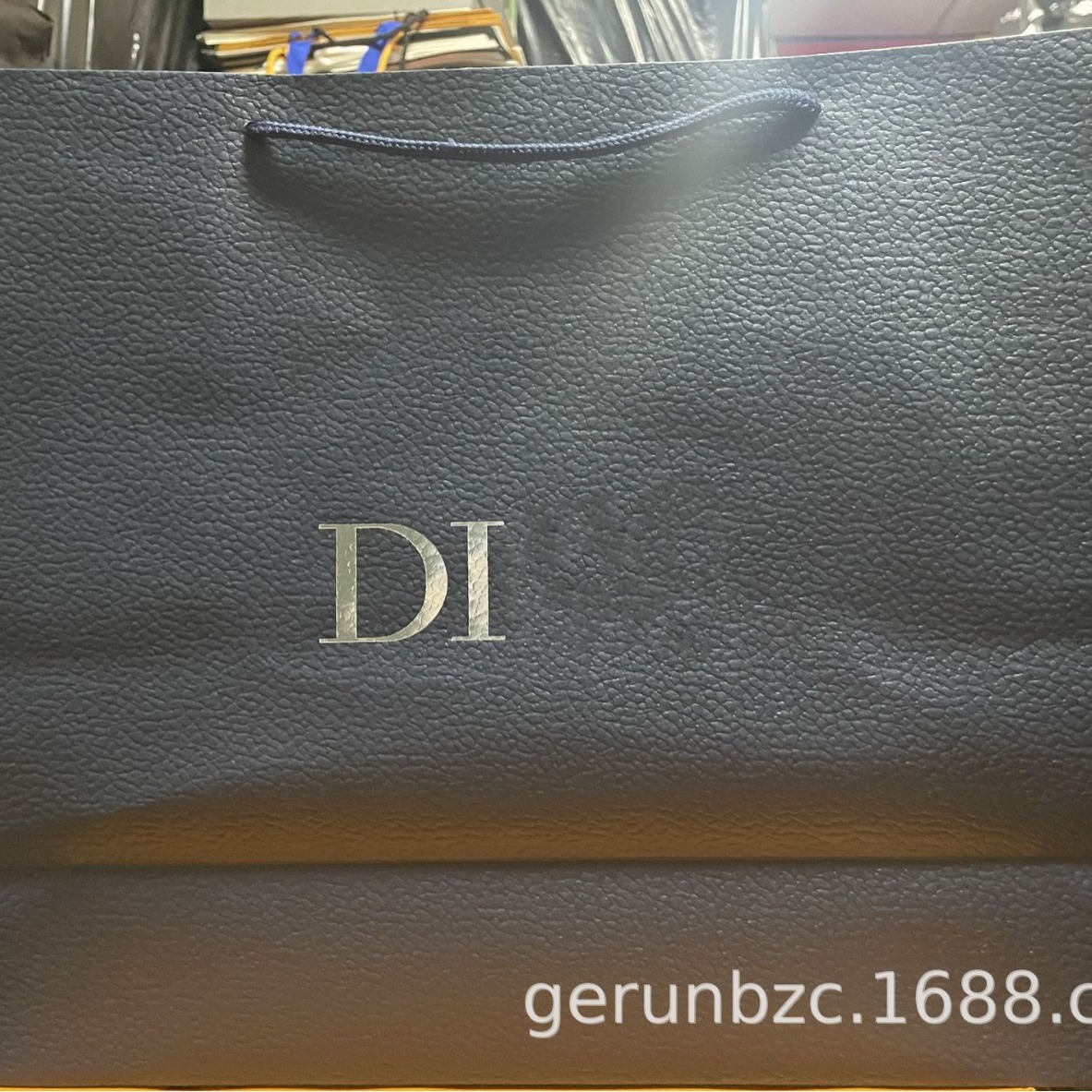 European and American famous Di Dijia blue original high-end packaging gift bag paper bag handbag in stock