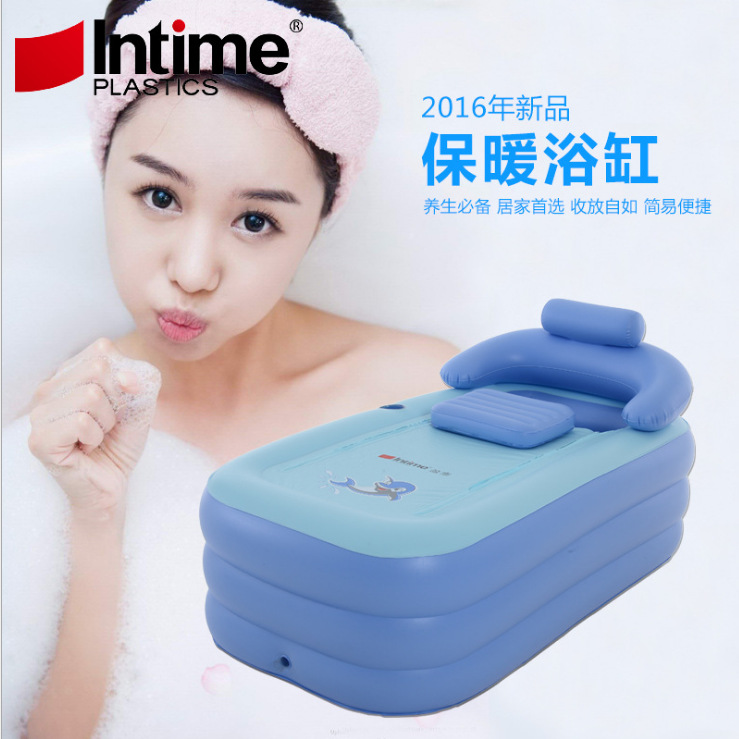 Picture of Intime genuine goods YT-038 anti-freezing cracking adult warm inflatable bathtub infant inflatable swimming pool bathtub