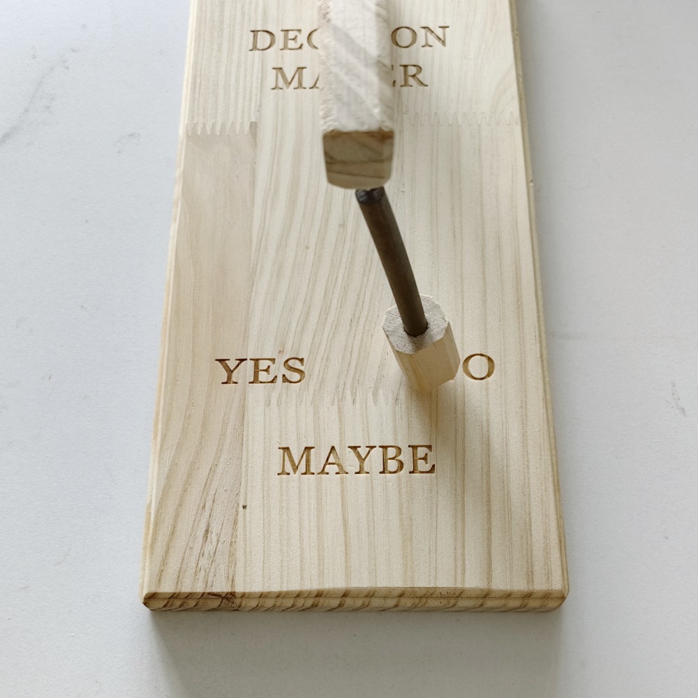 Picture of Cross-border new product Decision Maker Maker carving oak wooden crafts pendant wholesale