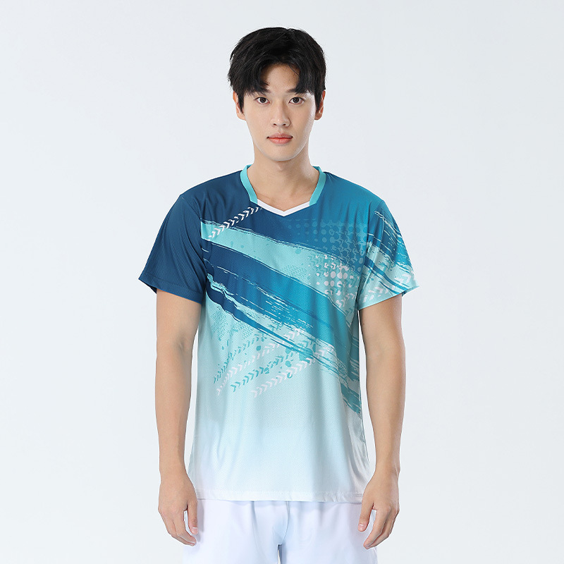 Picture of 2025 New Badminton Suit Women's Suit Quick-Drying Korean Version Men's Volleyball Table Tennis Game Training Team Suit Printing