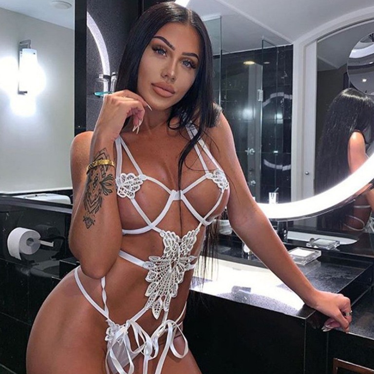 Sexy lingerie foreign trade European and American cross-border hot sexy women's lace binding temptation passion three points