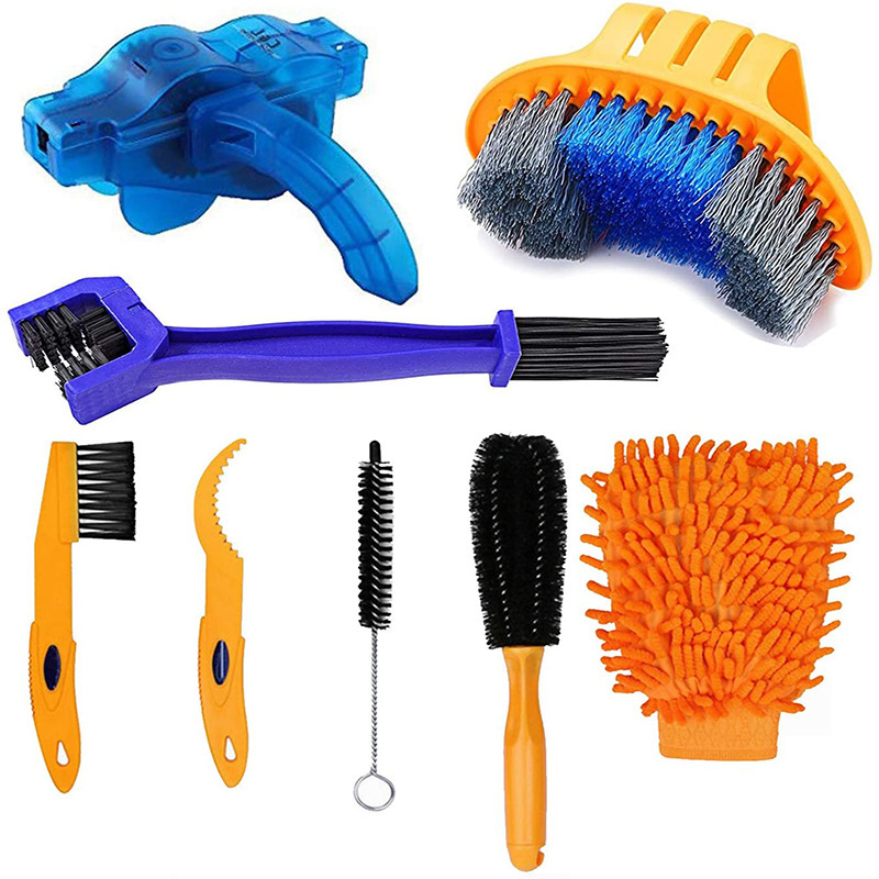 Bicycle Chain Washer Cleaner Set Chain Box Mountain Bike Accessories Maintenance Tool Cleaning Large Brush