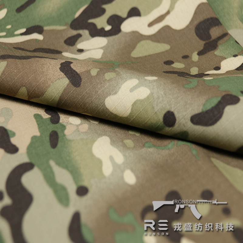 Picture of Rongsheng in stock U.S. Army UCP Grey Plaid Digital ACU Camouflage Fabric Polyester Cotton Plaid Breathable Wear-Resistant Tactical Fabric