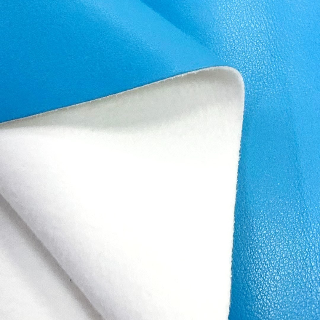 Picture of Soft Double-Sided Elastic Sheepskin Texture Pu Leather for Clothing, Pants, Bags, Hats, Toys, Protein Leather in Stock