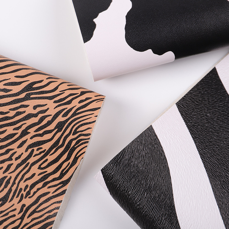 Picture of Leopard Zebra PVC Printed Leather 0.7 Thick Animal Print Pattern Tote Bag Bag Accessories