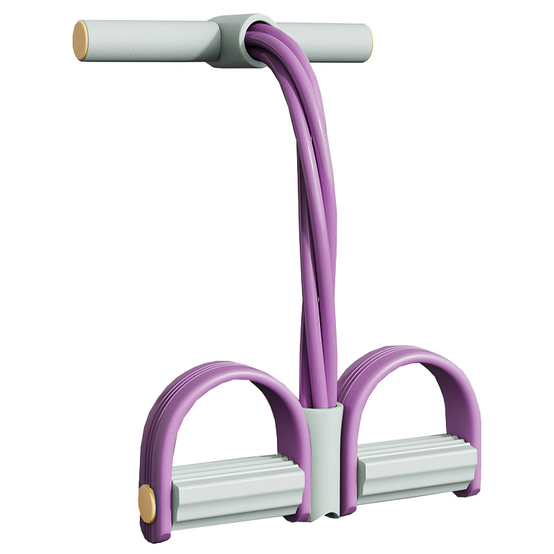 Picture of Pedal puller multi-function sit-up auxiliary home fitness belly arm pedal tube 6 pull rope