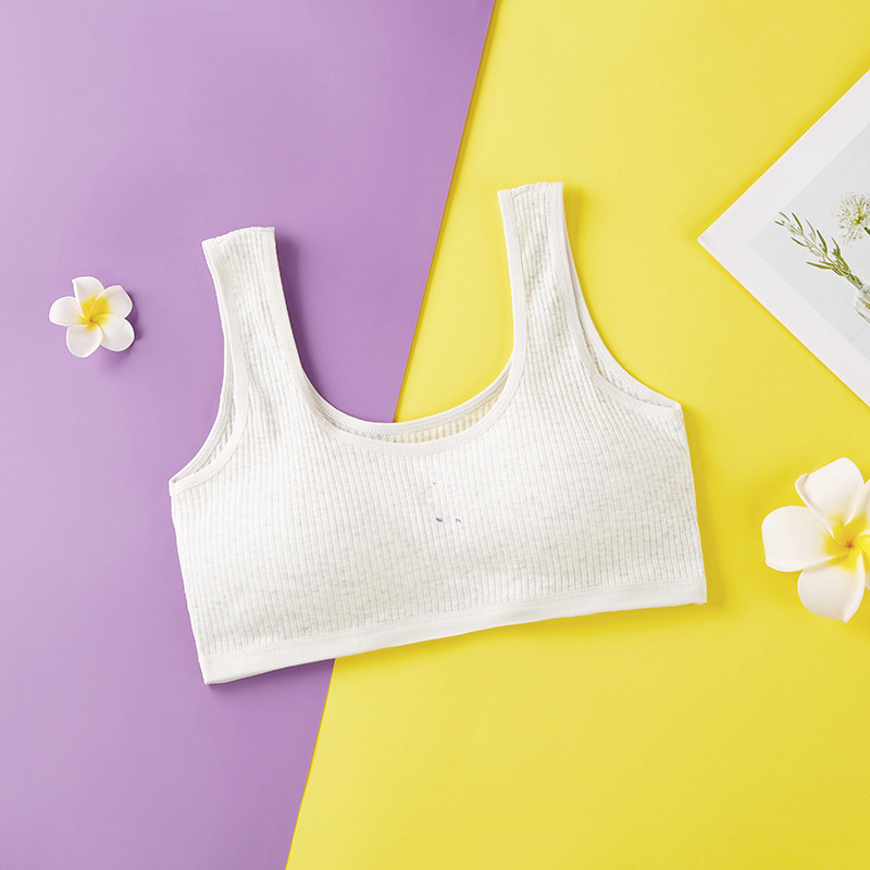 Picture of Girl's underwear development period student girl's high school student underwear pure cotton vest girl's junior high school student underwear
