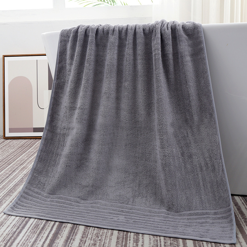 Picture of Bamboo fiber bath towel 140 * 70cm thickened 500g lint-free better than pure cotton soft absorbent baby gift