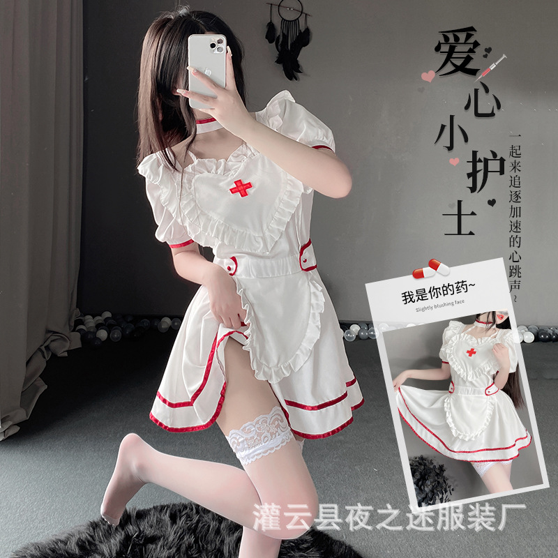 Sexy Underwear Female Nurse Temptation Large Size Uniform Sexy Temptation Pajamas Passion Suit Role Playing 2537