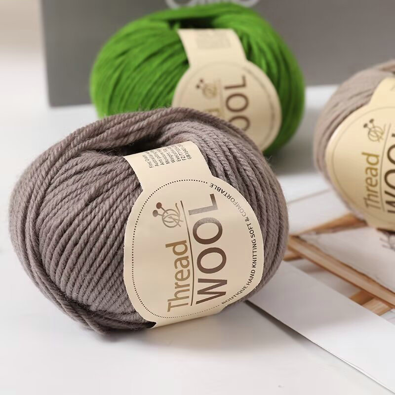 Imported Australian alpaca wool thread hand-woven scarf cap thread rod needle crocheted coat thick thread wholesale