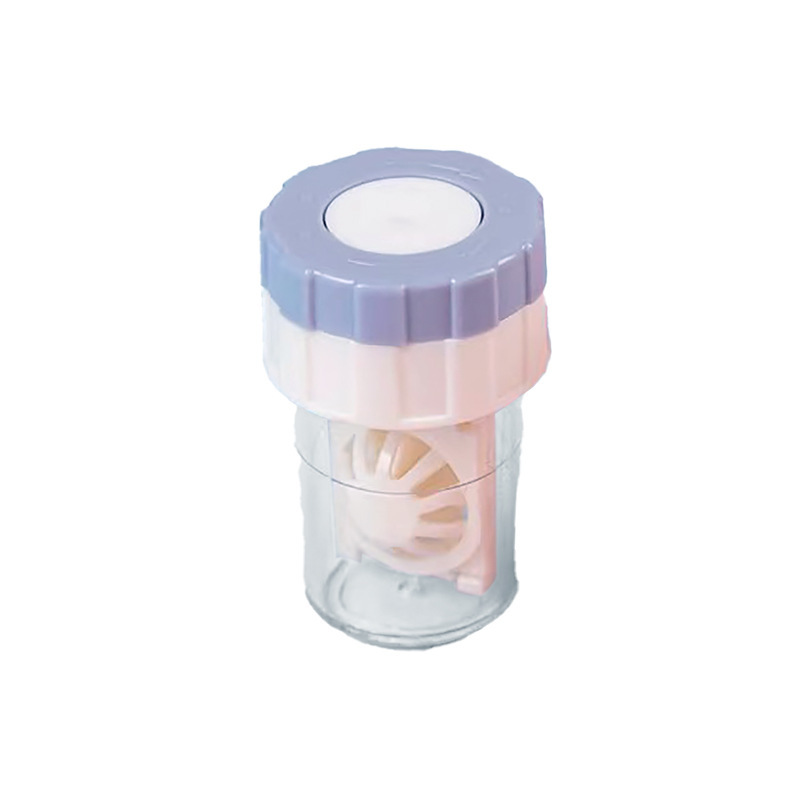 Picture of Contact Lens Cleaner Manual Rotating Contact Lens Cleaner Contact Lens Storage Box Portable Cleaning Special